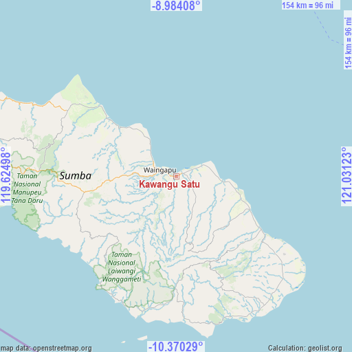 Kawangu Satu on map