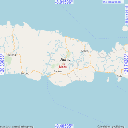 Masu on map