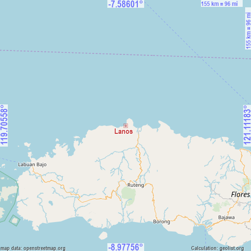 Lanos on map