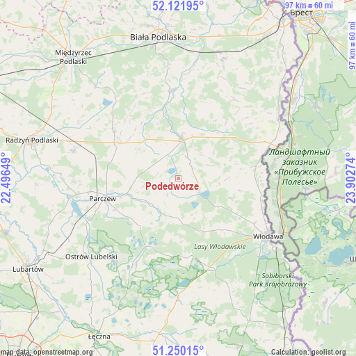 Podedwórze on map