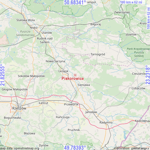 Piskorowice on map