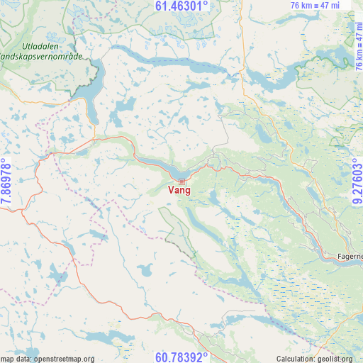 Vang on map