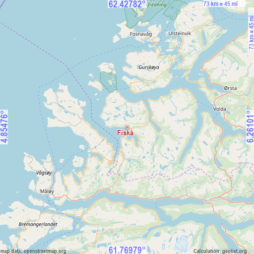 Fiskå on map