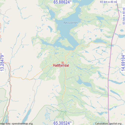 Hattfjelldal on map