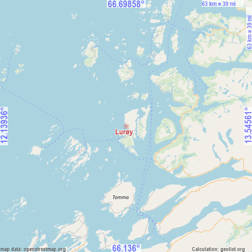 Lurøy on map