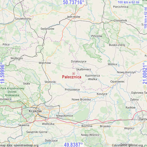 Pałecznica on map