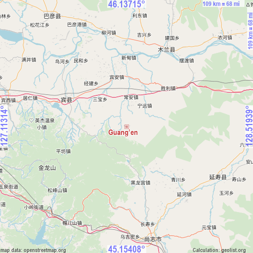 Guang’en on map