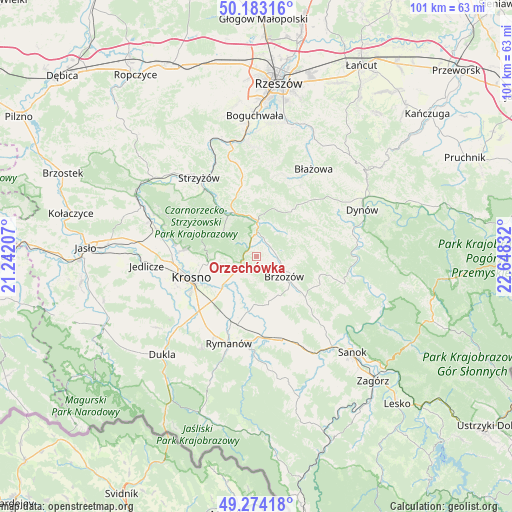 Orzechówka on map