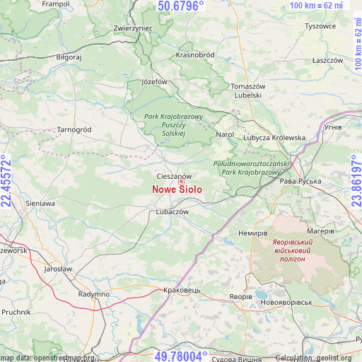 Nowe Sioło on map