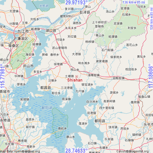 Shishan on map