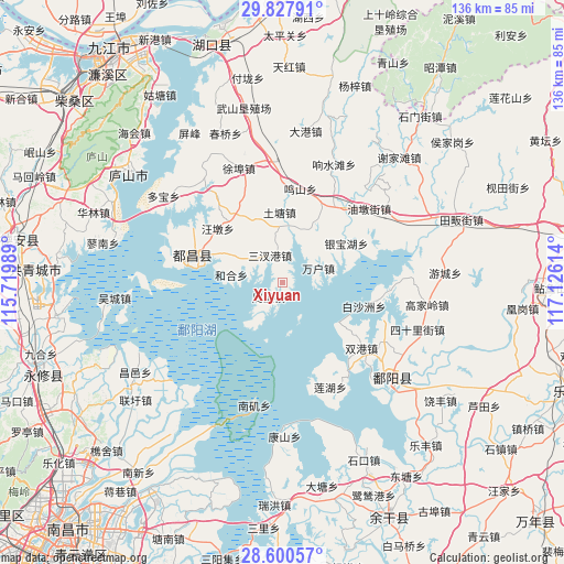 Xiyuan on map