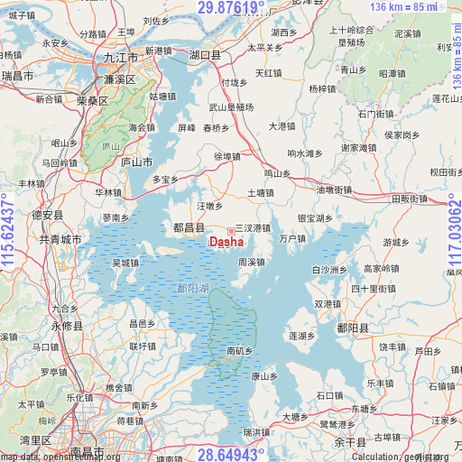 Dasha on map