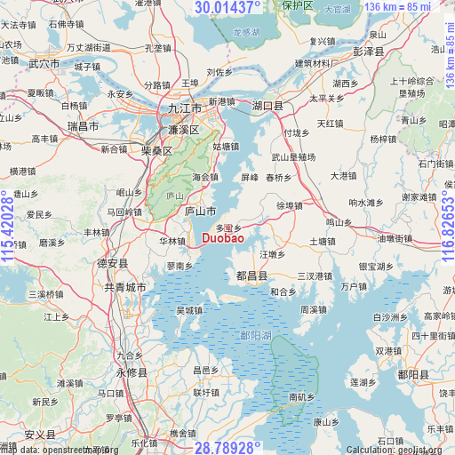 Duobao on map