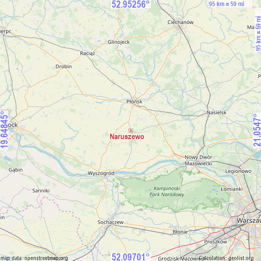 Naruszewo on map