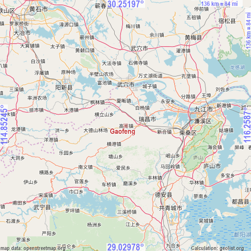 Gaofeng on map