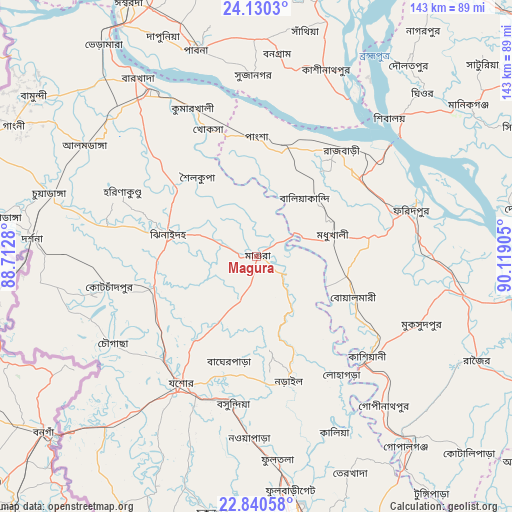 Magura on map