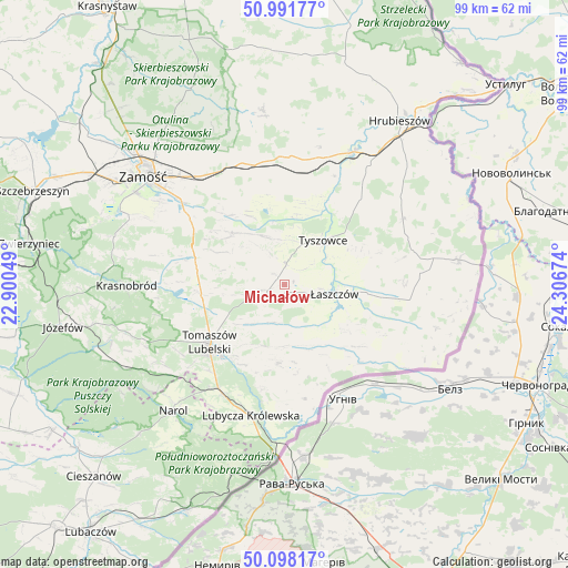 Michałów on map