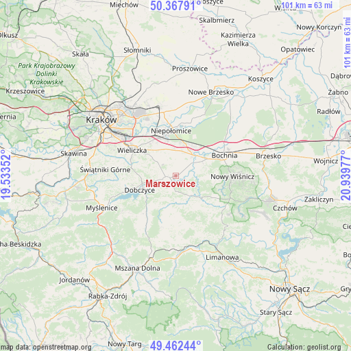 Marszowice on map