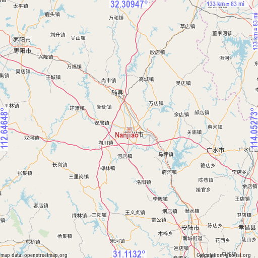 Nanjiao on map