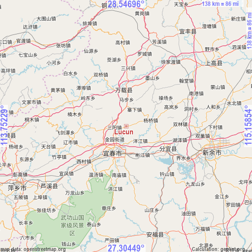 Lucun on map