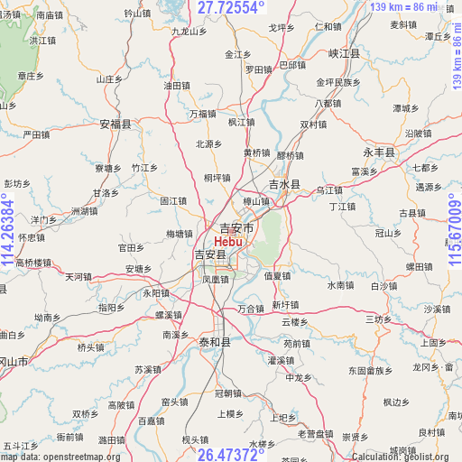 Hebu on map