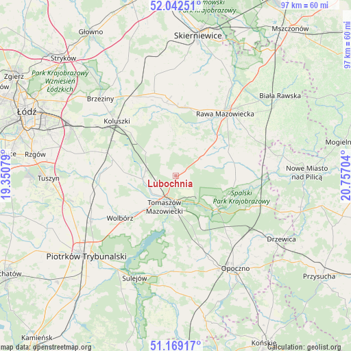Lubochnia on map