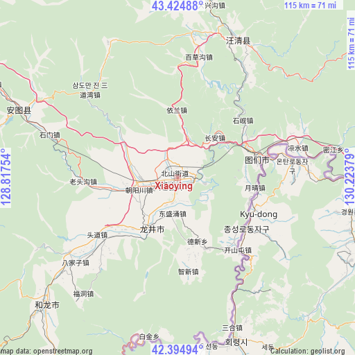 Xiaoying on map