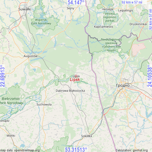 Lipsk on map