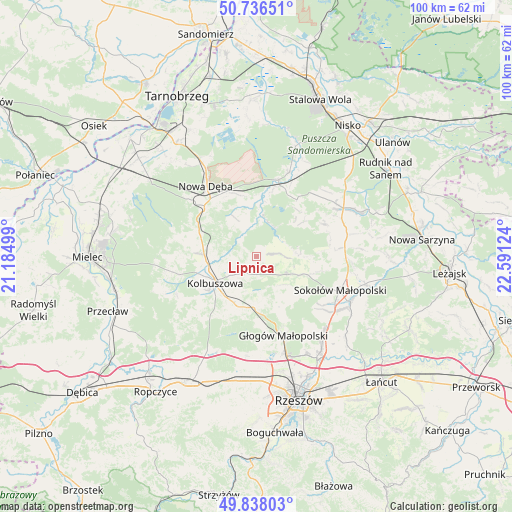 Lipnica on map