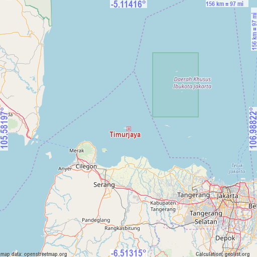 Timurjaya on map