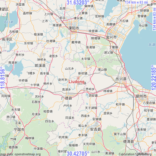 Liudong on map