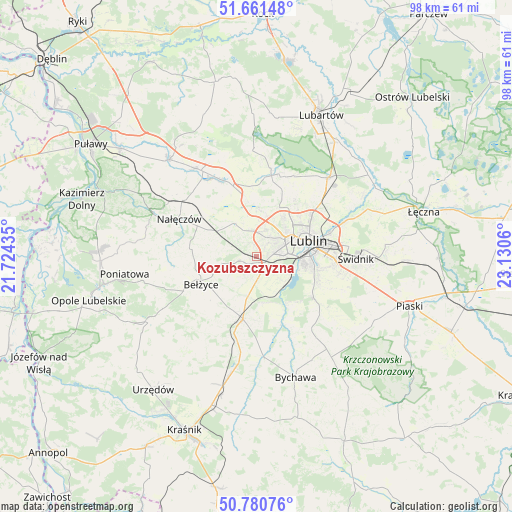 Kozubszczyzna on map