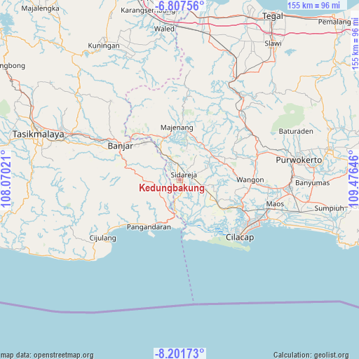 Kedungbakung on map