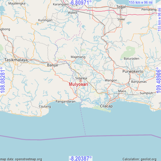 Mulyosari on map