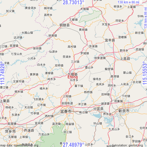 Efeng on map