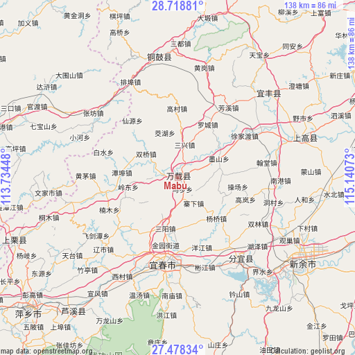 Mabu on map