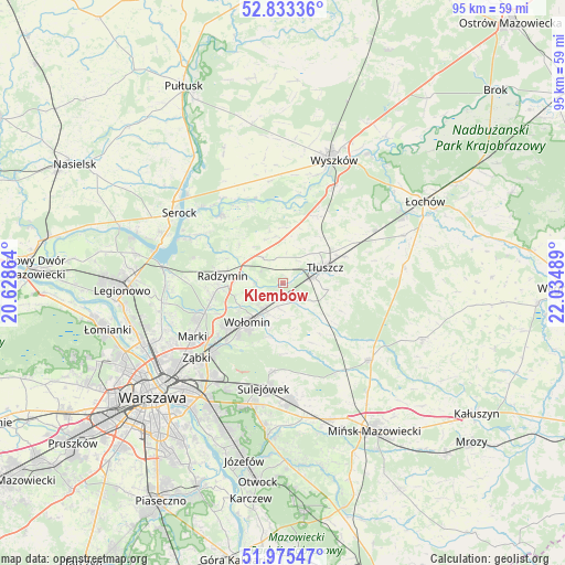 Klembów on map