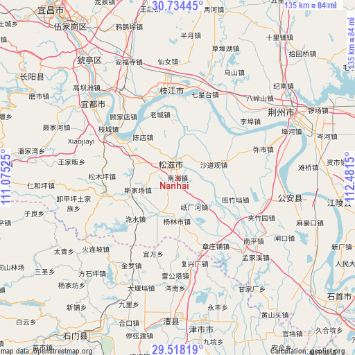 Nanhai on map