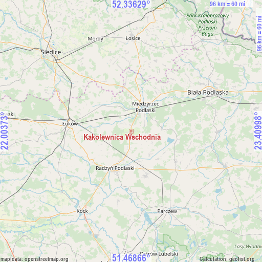 Kąkolewnica Wschodnia on map