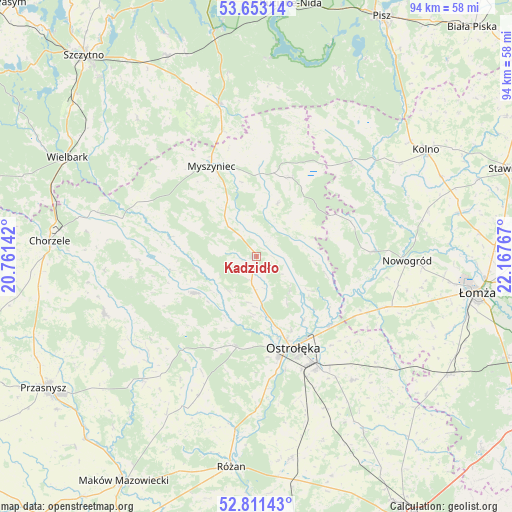 Kadzidło on map