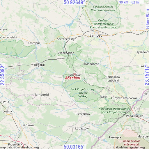 Józefów on map