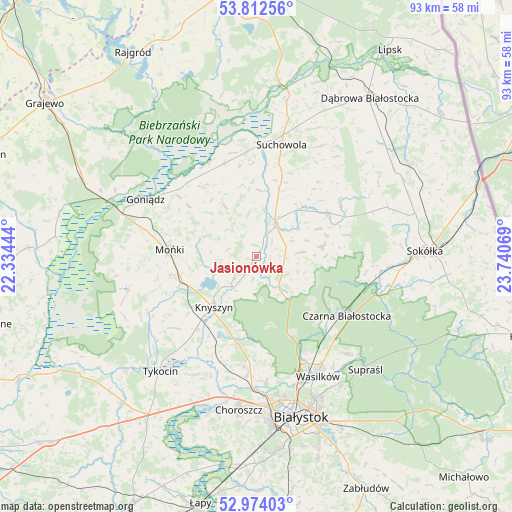 Jasionówka on map