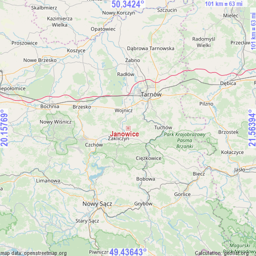 Janowice on map