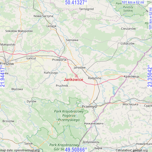 Jankowice on map