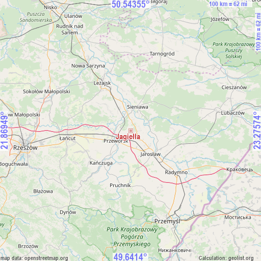 Jagiełła on map