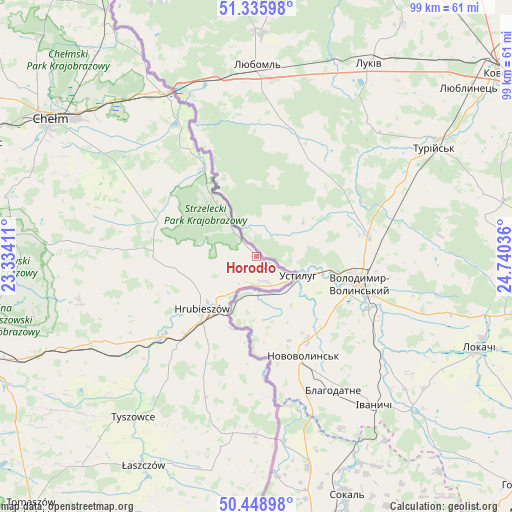 Horodło on map