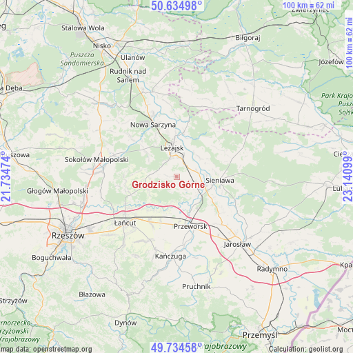 Grodzisko Górne on map