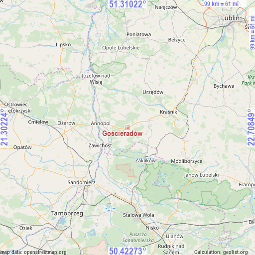 Gościeradów on map