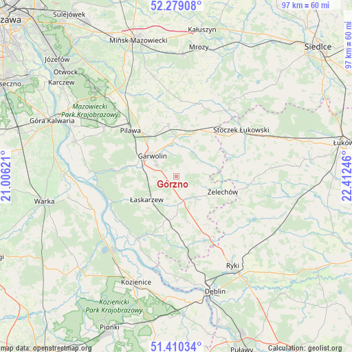 Górzno on map