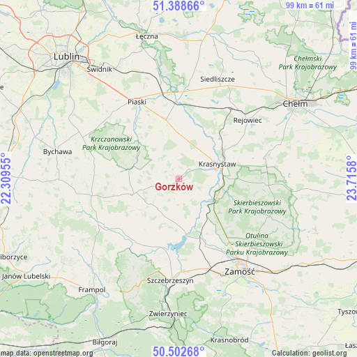 Gorzków on map